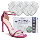 Ballotte Metatarsal Pads for Women, Silicone Gel Foot Cushions for High Heels, Ball of Foot Pain Relief,