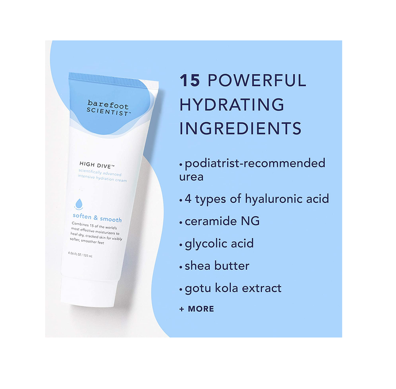 Intensive Hydrating Foot Cream - High Dive™ – Barefoot Scientist