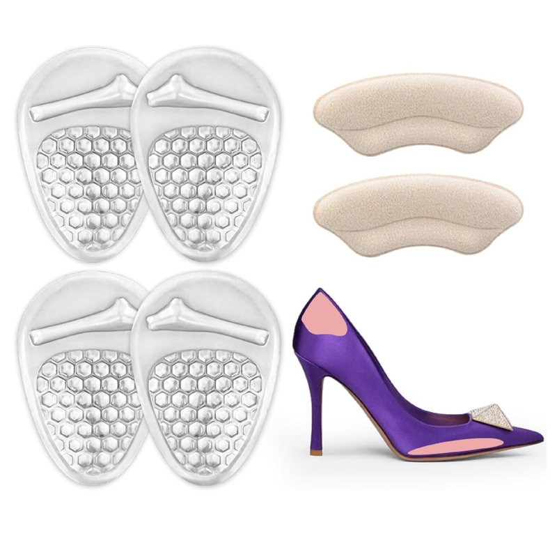 Ball of Foot Cushions Women, Metatarsal Pads, High Heel Comfort Pads, Weight Shifting and Shock