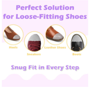 Shoe Filler Inserts for Too Big Shoes - Toe Filler to Make Shoes Smaller, Loose Shoes Inserts for Men and Women (Small: Half to One Size Bigger)