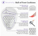 Ball of Foot Cushions Women, Metatarsal Pads, High Heel Comfort Pads, Weight Shifting and Shock