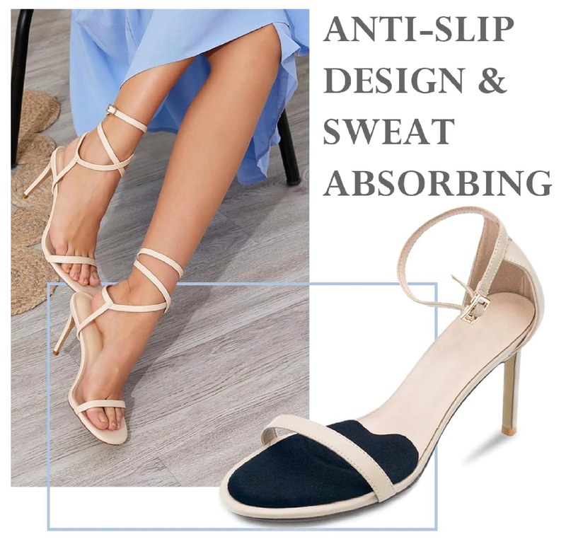 Metatarsal Pads for Women, Anti-Sliding Pads for Open Toe Shoes, Ball of Foot Cushions, Shoe Filler,