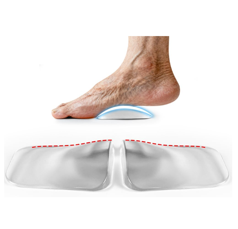 Arch Support Inserts for Flat Feet Women, Gel Arch Cushions for Plantar Fasciitis,