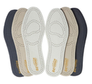 Leather Insoles for Women Nonslip Thin Shoe Pads with Activated Carbon Foam for Odor Eaters Thin Leather Inserts