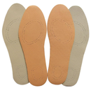 Leather Insoles for Women Brown Ultra-Thin Leather Inserts for Women Activated Carbon Insoles