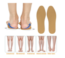 Supination Insoles,O/XO Leg Orthopedic Corrective Brown Insoles,for Foot Alignment,