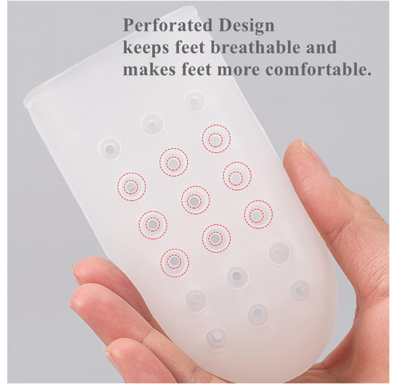 Height Increase Insoles, Invisible Non-Slip Silicone Shoe Lift Cushion, Universal Half Height Increasing Heel Protector Pads for Women and Men
