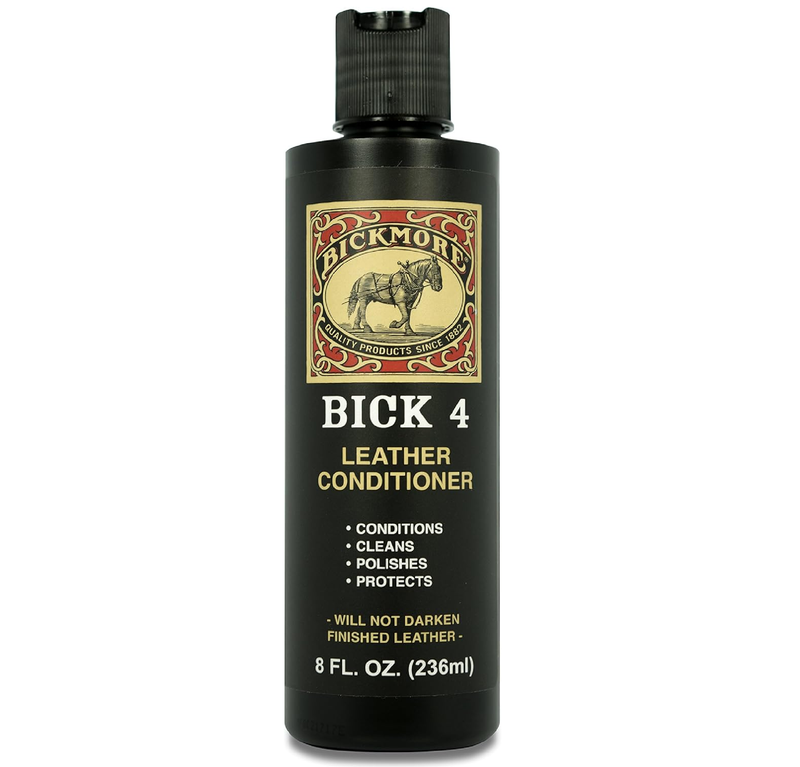 Bick 4 Leather Conditioner and Leather Cleaner 8 oz - Will Not Darken Leather