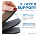 Adjustable Orthopedic Heel Lift Inserts - 3-Layer Rubber Shoe Insert for Heel Pain and Leg Length Discrepancies