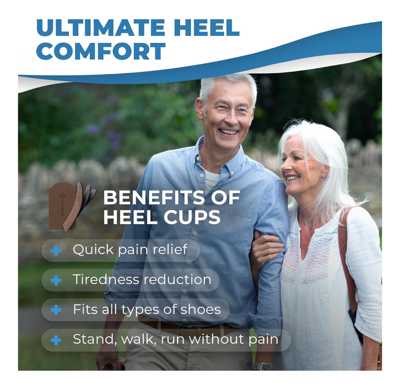 Adjustable Orthopedic Heel Lift Inserts - 3-Layer Rubber Shoe Insert for Heel Pain and Leg Length Discrepancies