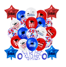 Blue Red Graduation Balloons 62pcs Graduation Party Decorations