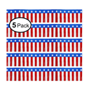 Blukey Parade Floats Foil Fringe Skirting Decorations Pack of 5 Each 15 x 10 Feet long American