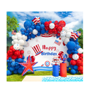 Bonropin 145pcs Red White and Blue Balloon Garland Kit for Nautical Party Baseball Theme Party Baby Shower