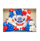 Bonropin 145pcs Red White and Blue Balloon Garland Kit for Nautical Party Baseball Theme Party Baby Shower