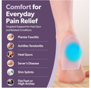 BraceAbility Heel Spur Cups | Medical-Grade Silicone Plantar Fasciitis Insole Cushion Pads,