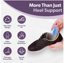 BraceAbility Heel Spur Cups | Medical-Grade Silicone Plantar Fasciitis Insole Cushion Pads,