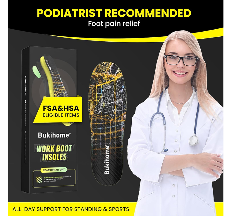 Metatarsalgia Insoles with Arch Support for Women & Men, Orthotic Metatarsal Inserts for Plantar Fasciitis,