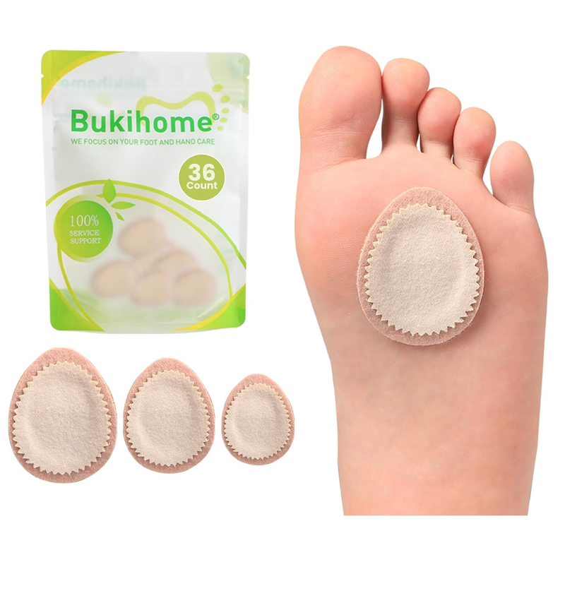 Bukihome Extra Thick Callus Remover,Felt Callus Pads,Protect Calluses from Rubbing on Shoes，Reduce Foot and Heel Pain，