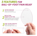 Heel Grips Metatarsal Pads Set for Pain Relief - Bukihome Ball-of-Foot Cushions for Forefoot Pain Relief,