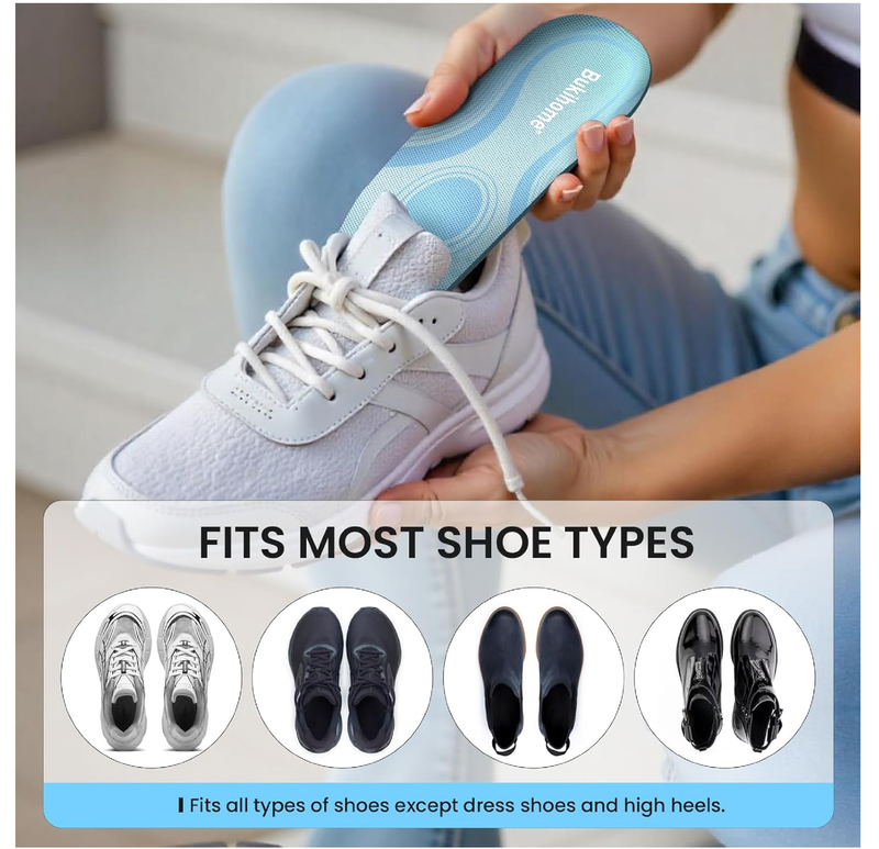 Metatarsalgia Insoles with Metatarsal Pads Women, Orthotic Arch Support Insoles for Morton's Neuroma