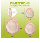 Bukihome Extra Thick Callus Remover,Felt Callus Pads,Protect Calluses from Rubbing on Shoes，Reduce Foot and Heel Pain，