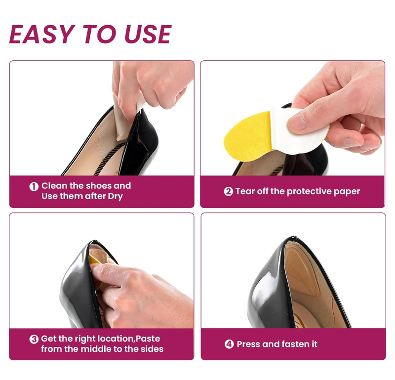 Heel Grips Metatarsal Pads Set for Pain Relief - Bukihome Ball-of-Foot Cushions for Forefoot Pain Relief,