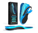 Bukihome Hike Support Insoles for Men Women - Comfort Carbon Fiber Orthotic Inserts for Hiking Boots or Sports Shoes