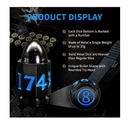 Bullet Metal Dice Set D&D HNCCESG DND Dice for Dungeons and Dragons RPG Dice DND Polyhedral D and D Dice for RPG Table Board Games Warhammer Shadowrun Yahtzee Bullet Black Blue