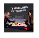 Bungee Table Large Fast Sling Puck Game Fast Paced Fun for a Family Game Night or for a Party with Friends Test Your Speed and Accuracy with This Wooden Hockey Board Game