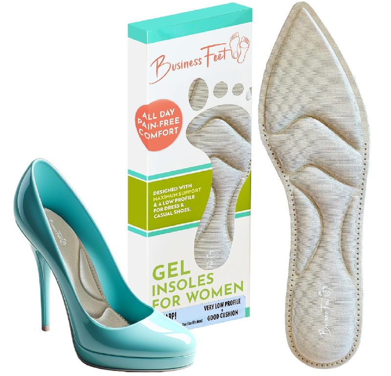 Sharp! Ultra Thin Shoe Inserts for Women - Insole Shoe Inserts for All Day Comfort, Insoles for Women,