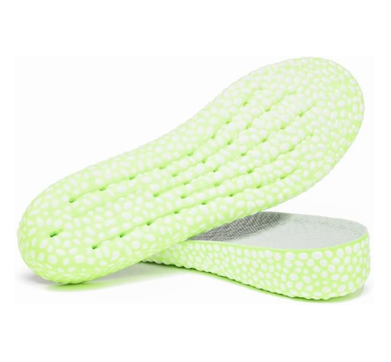 Height Increase Insoles E-TPU Technology Popcorn Rebound Shock Absorbant Lightweight