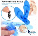 Carespot Gel Acupressure Magnetic Insoles/Inserts for Foot/Feet Therapy,