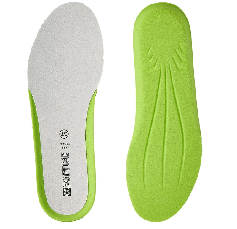 Leather Insoles for Boys Girls Women Memory Foam Shoe Inserts, Thin Replacement Insoles for Work Boots,