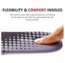 Memory Foam Shoe Inserts for Women, Replacement Insoles for Work Boots Running Shoes Hiking Shoes