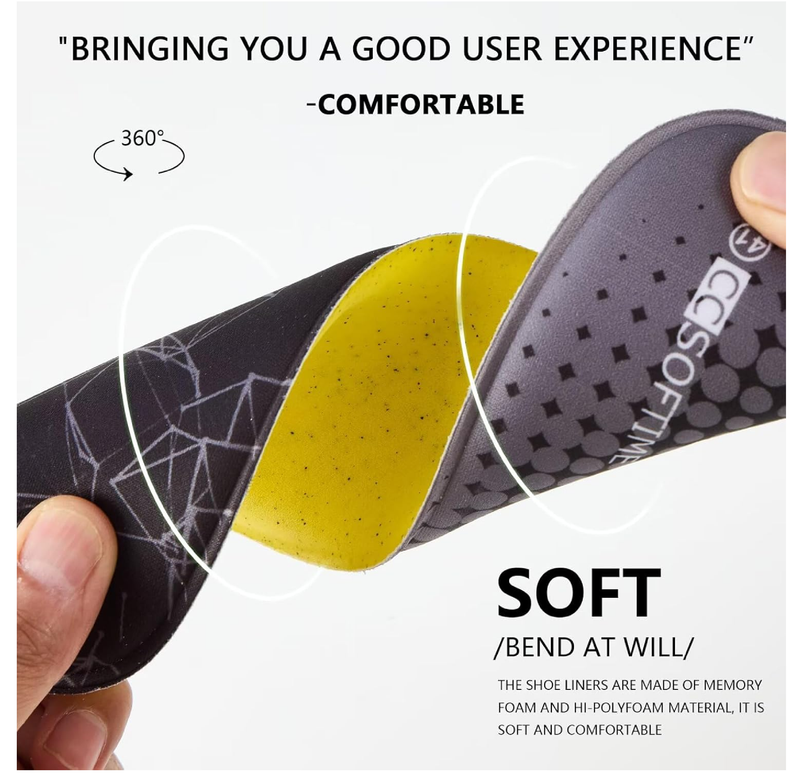Memory Foam Shoe Inserts for Women, Replacement Insoles for Work Boots Running Shoes Hiking Shoes