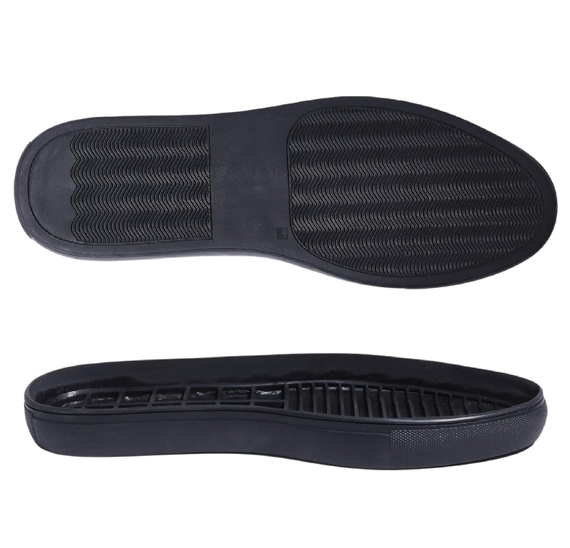 CHGCRAFT Shoe Replacement Rubber Soles for DIY Shoes 1 Pair Rubber Full Out Sole Black Wear Resistant Shoes