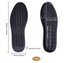 CHGCRAFT Shoe Replacement Rubber Soles for DIY Shoes 1 Pair Rubber Full Out Sole Black Wear Resistant Shoes