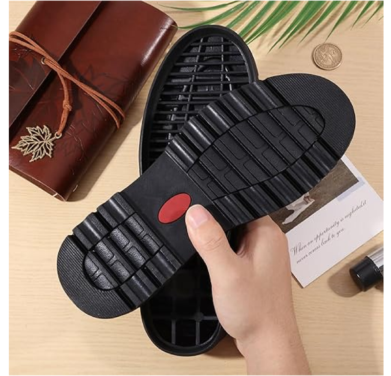 CHGCRAFT 1 Pair Shoe Replacement Rubber Full Out Sole A Pair Non-Skid Leather Shoes Wear Resistant Sole