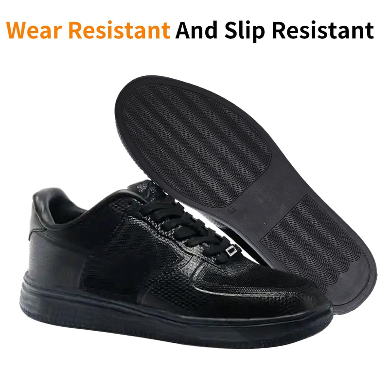 CHGCRAFT Shoe Replacement Rubber Soles for DIY Shoes 1 Pair Rubber Full Out Sole Black Wear Resistant Shoes