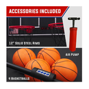 CINCINNATI GAMES Ultra Basketball Game Basketball Arcade Game Indoor with LED Electronic Scorer and Timer 8 Individual Games with Sound Effects