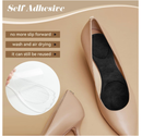 2 Pair Gel Cushion Insoles, 3/4 Gel Cushion Insoles for Women, Non-Skidding Shoe Insoles for High Heels Sandals Flats Boots