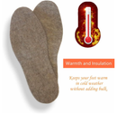 Alpaca Wool Warm Shoe Insert - Wool Shoe Insoles for Boot Soft Winter Warm Shoe