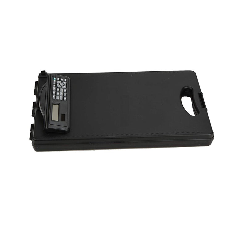 Mind Reader CLIPCALC-BLK Clipboard Calculator | Plastic Letter | Bottom Opening Storage