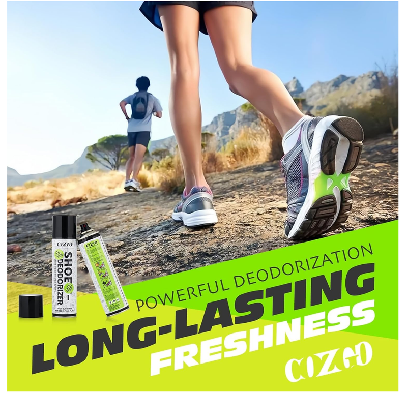 COZGO Shoe Deodorizer Spray, Shoe Refresher, Shoe Odor Smell Eliminator, 300ml (10oz) Long-Lasting Quick