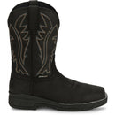 Justin Work Men's Nitread 11" Waterproof Nano Comp Toe Boot - Black (CR3208) - View 3