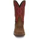 Justin Work Men's Nitread 11" Waterproof Nano Comp Toe Boot - Amber (CR3209) - View 7