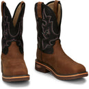 Justin Work Men's Resistor 11" Nano Comp Toe Boot - Rustic (CR4012) - Front View