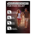 220+ lbs Plantar Fasciitis High Arch Support Insoles Men Women