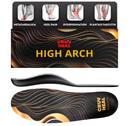 Premium High Arch Insoles for Ultimate Support - Plantar Fasciitis - Comfort for Foot Pain Relief - Anti-Fatigue