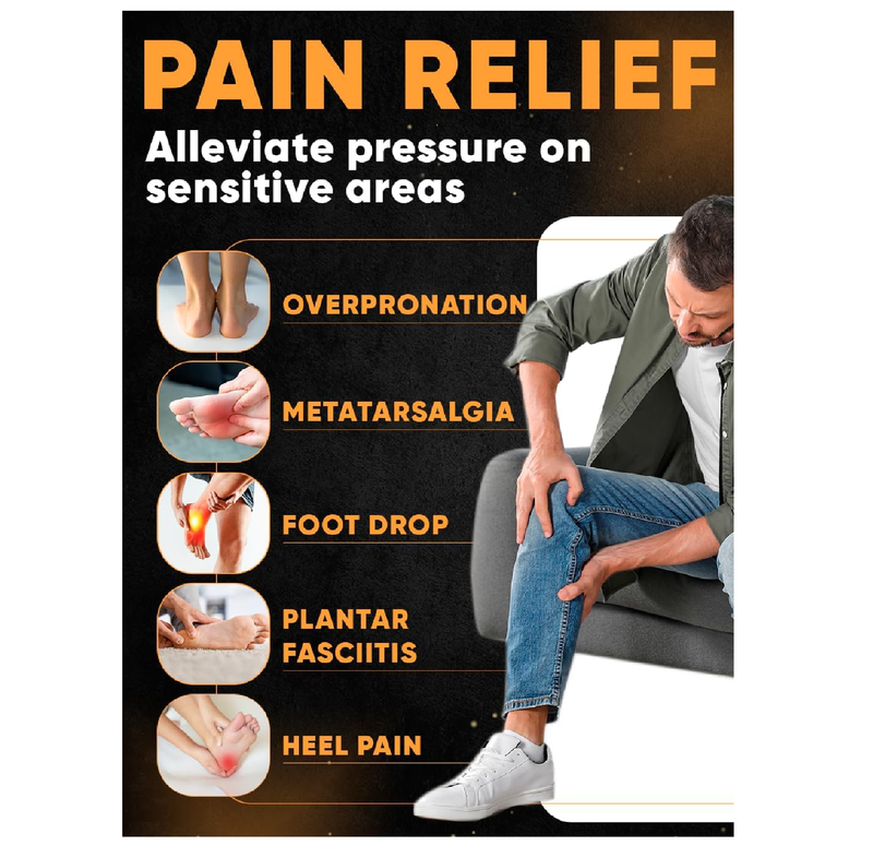 Premium High Arch Insoles for Ultimate Support - Plantar Fasciitis - Comfort for Foot Pain Relief - Anti-Fatigue